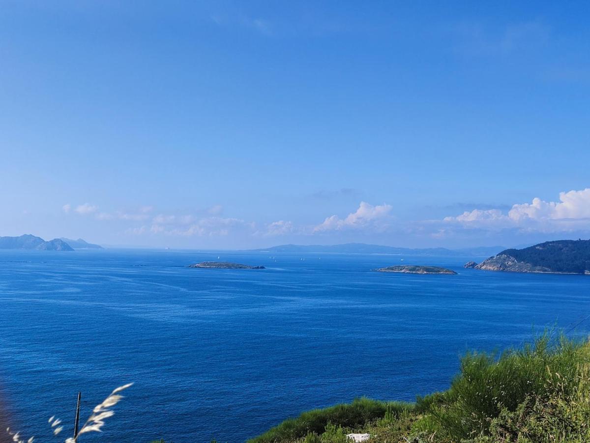 Inmejorables Vistas A Las Islas Cies Baiona Buitenkant foto