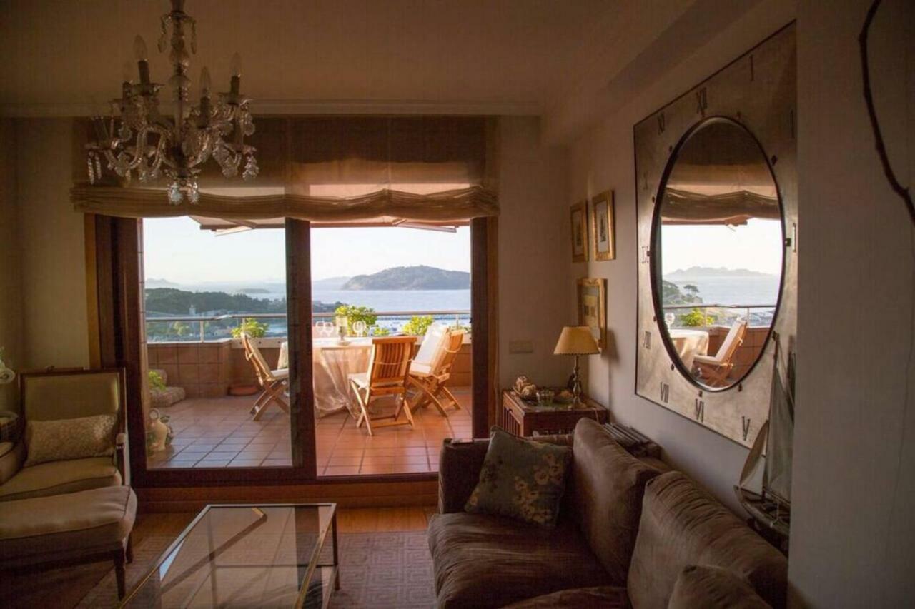 Inmejorables Vistas A Las Islas Cies Baiona Buitenkant foto