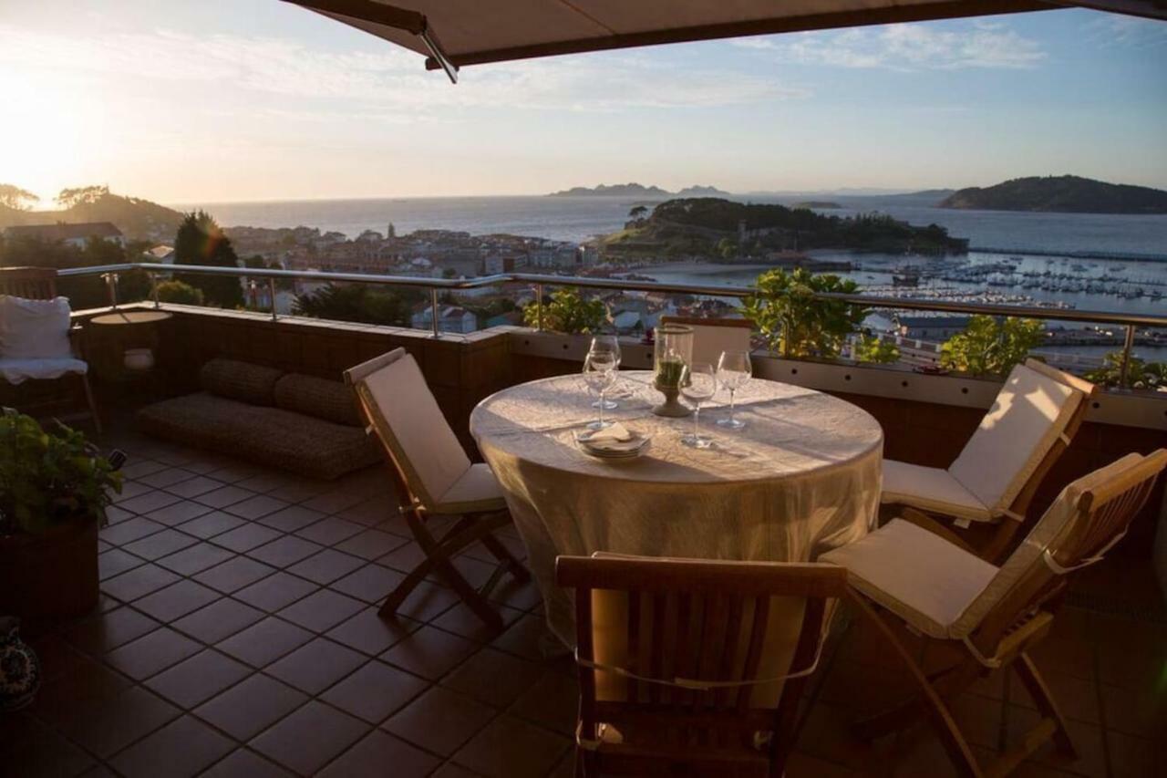 Inmejorables Vistas A Las Islas Cies Baiona Buitenkant foto